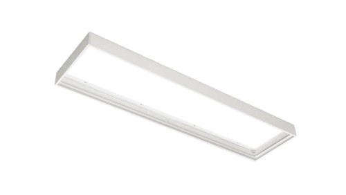 Rama do natynkowego montażu paneli sufitowych LED ALPHA PRO (1195x295mm), biała