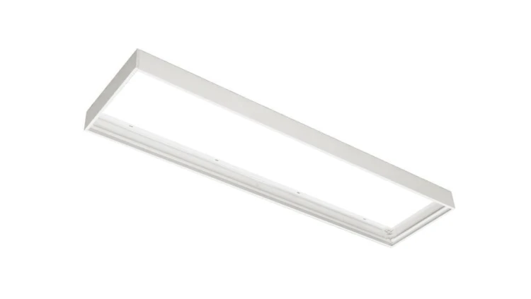 Rama do natynkowego montażu paneli sufitowych LED ALPHA PRO (1195x295mm), biała
