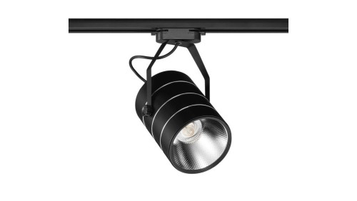 Lampa Szynowa LED 23W 6000K Premium Czarna Jednofazowa