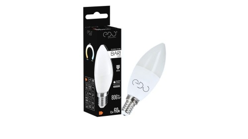 Żarówka BARI LED 8,5W NW świeczka, E14, 4000K, 806lm, 220-240V EDO777666 EDO