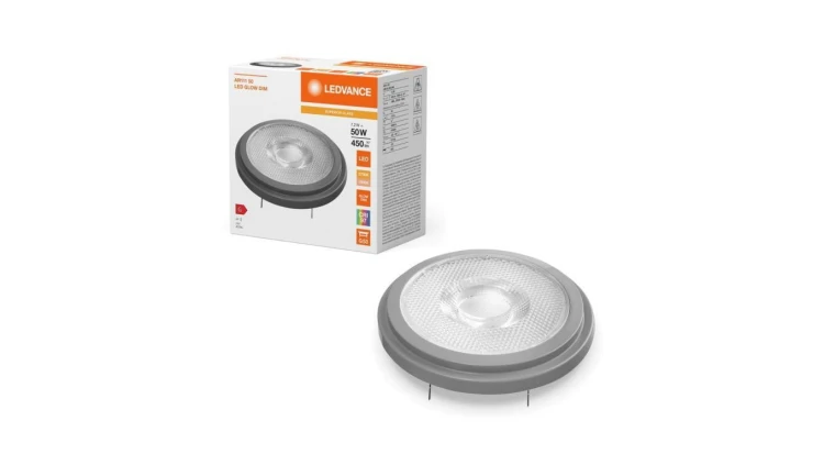 Żarówka LED AR111 G53 7.2W = 50W 450lm 1800-2700K Ciepła Biała 12V ŚCIEMNIALNA LEDVANCE