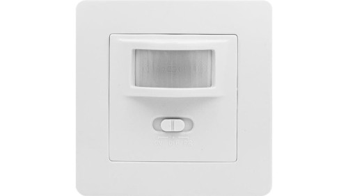Czujnik ruchu PIR do instalacji w puszce, 160, 500W, biały