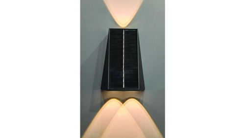 Oprawa elewacyjna solar arch 3 x 2W 70lm 3.7Vx1500mAh 840 IP54 4000K