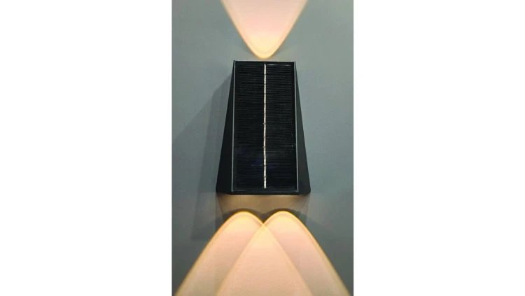 Oprawa elewacyjna solar arch 3 x 2W 70lm 3.7Vx1500mAh 840 IP54 4000K