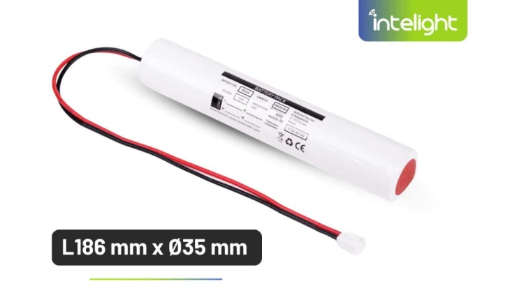 Pakiet akumulatorów NiCd 3,6V 4000mAh HT do opraw WARS 2W 3H / PRIMUS TEC 6-36 3h - L186 x Ø35 / 40159