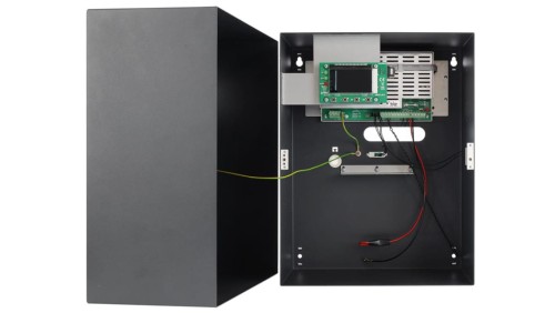 Zasilacz buforowy impulsowy w obudowie metalowej 314x408x190mm, z panelem LCD, Grade 3 HPSG3 13,8V/5A/40Ah/LCD