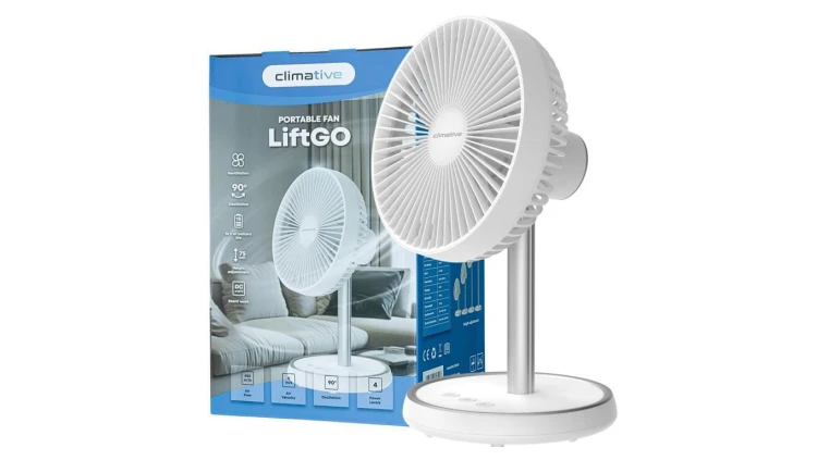 Bezprzewodowy Wentylator Biurkowy Climative LiftGo USB