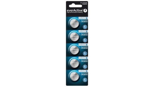 5 x bateria litowa mini everActive CR2032
