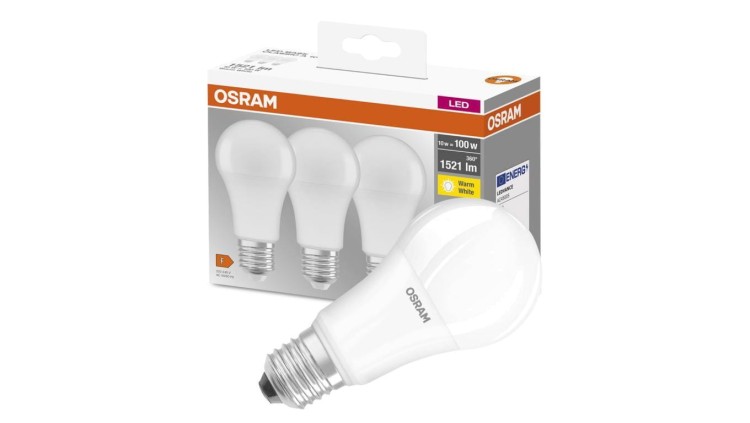 3PAK Żarówka LED E27 A60 14W = 100W 1521lm 2700K Ciepła 360 OSRAM