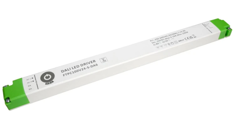 Zasilacz LED 100W 24V 4.1A DALI Typ 6 Push Dimming obudowa liniowa FTPC100V24-S-DA6 POSPOWER