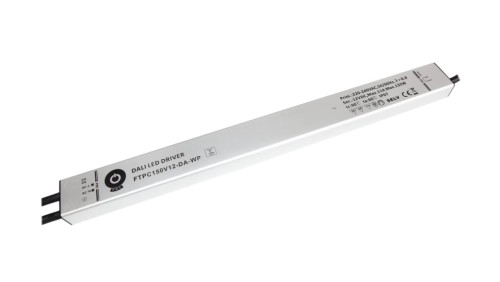 Zasilacz LED 132W 12V 11A meblowy DALI2 Push Dimming IP67 metalowa obudowa FTPC150V12-DA-WP POSPOWER