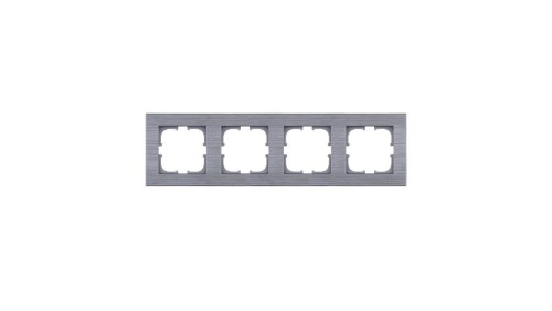 Ramka czterokrotna Exen seria Comfort stalowy C104/05E