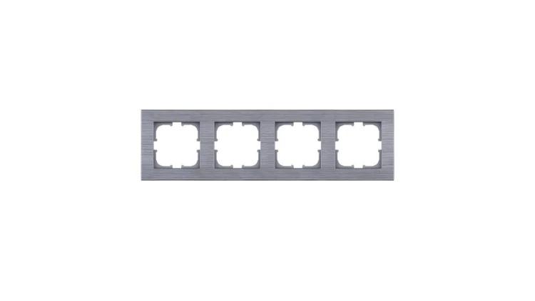 Ramka czterokrotna Exen seria Comfort stalowy C104/05E