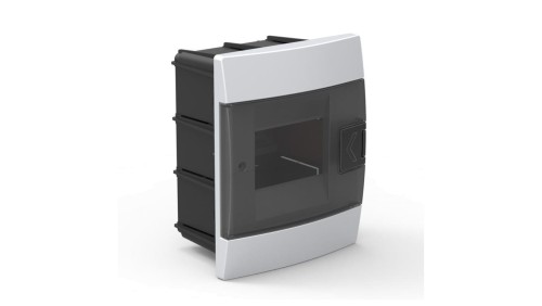 Rozdzielnica podtynkowa 4-modułowa 140x173x104mm biała dymna 600.000.401 HOROZ ELECTRIC