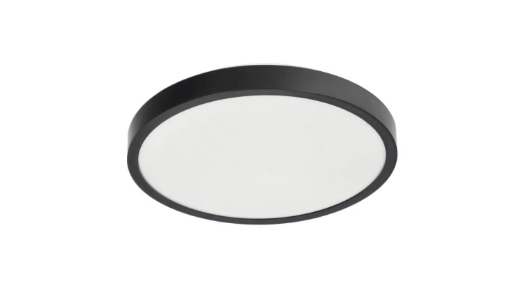 Plafon LED PERETI 18W czarny pierścień 29,5cm, 4000K barwa neutralna, 1800lm, IP44, 220-240V EDO777609 EDO
