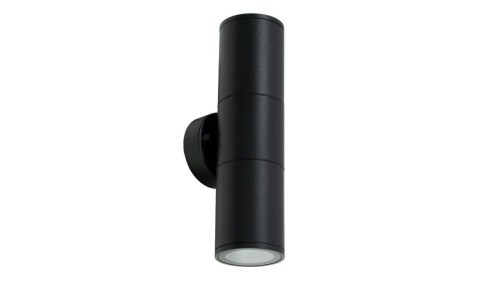 Ogrodowa oprawa elewacyjna kinkiet RENIS Black 2xGU10 IP54 czarny EDO777356