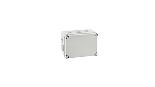 IP65 Puszka hermetyczna LIGHT 133x180x80 pokrywa pełna, z dławicami (6xM25, 4xM40)