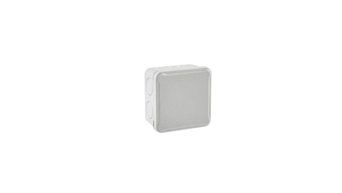 IP54 Puszka hermetyczna LIGHT 89x89x52 pokrywa pełna, z osłabieniami (7xM25)