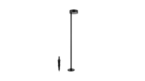 Lampa stojąco wbijana do ogrodu czarna RUBY LED 7W barwa ciepła 11542 Nowodvorski