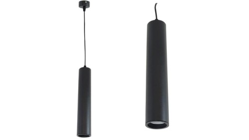 Lampa Wisząca GU10 Czarna 30cm