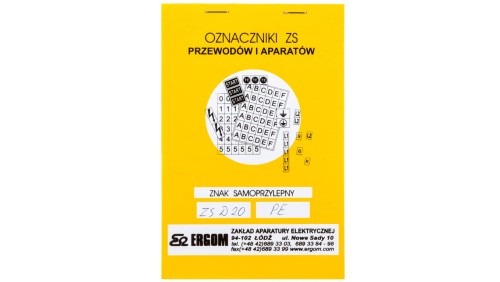 Znaki samoprzylepne ZS D20/PE E04ZP-02030403400
