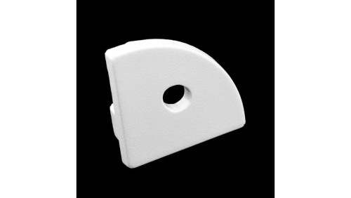 Zaślepka do profilu KM55K-S-O z otworem szara tworzywo sztuczne