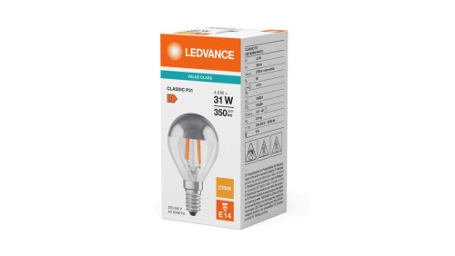 Żarówka LED P45 E14 4W = 31W 350lm 2700K Ciepła Biała FILAMENT LEDVANCE