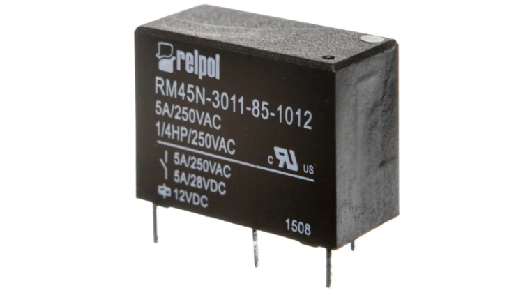 Przekaźniki miniaturowy 1P 5A 12V DC PCB RM45N-3011-85-1012 2614936