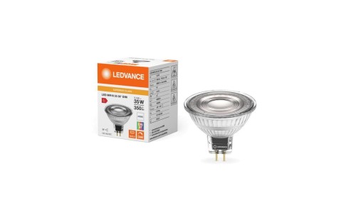 Żarówka LED MR16 GU5.3 5.3W = 35W 350lm 4000K Neutralna Biała 12V FILAMENT ŚCIEMNIALNA LEDVANCE