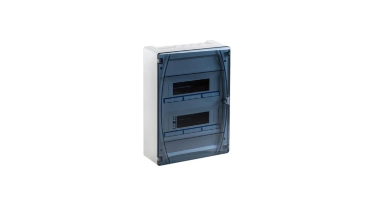 IP40 Rozdzielnica modułowa 2x12 GOLD P natynkowa (drzwi transparentne) PE+N