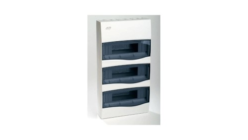IP40 Rozdzielnica modułowa 3x12 COMBI natynkowa (drzwi transparentne) PE+N
