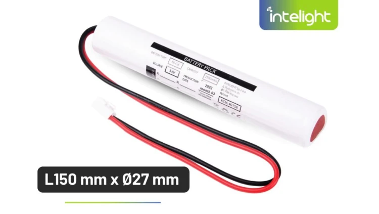 Pakiet akumulatorów NiCd 3,6V 2500mAh HT do opraw Wars 2W 2H / Cosmic 2H / PRIMUS TEC 6-36 2h -L150 x Ø27 / 40158