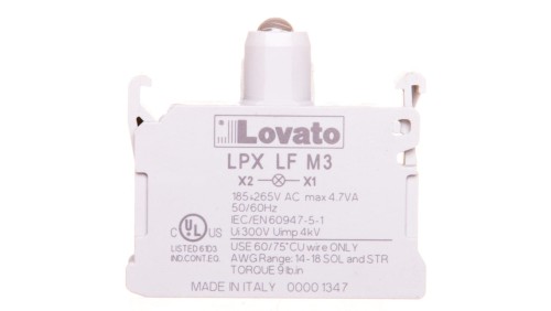 Oprawa z LED zielona 185-265V AC światło migające LPXLFM3