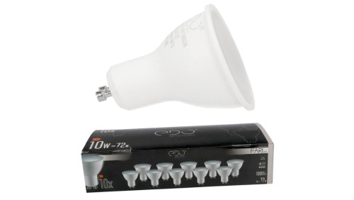 Zestaw 10x żarówka FARI LED GU10 10W 4000K neutralna NW 1000lm 120st EDO777497 EDO