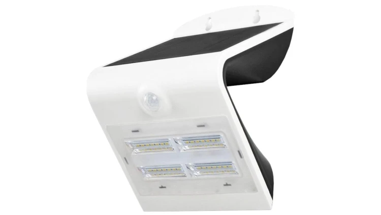 Lampa ścienna, elewacyjna solarna LED 3W 400lm 3000-4000K IP44 biały barwa WW lub NW biała ciepła lub neutralna V-TAC VT-768