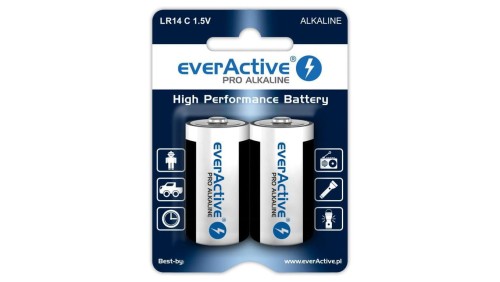 2 x baterie alkaliczne everActive Pro LR14 / C (blister)