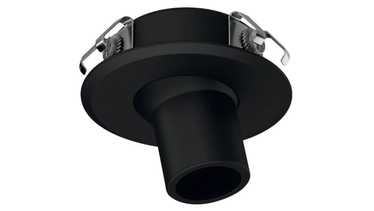 Oprawa punktowa, czarna, Häfele Lighting LED 2093, 12V (monochromatyczna), wpuszczana, 3000K, 83372076