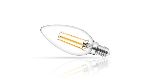 Żarówka LED E14 Świeczka B35 4W = 40W 470lm 4000K Neutralna 360 FILAMENT LUMILED