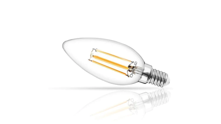 Żarówka LED E14 Świeczka B35 4W = 40W 470lm 4000K Neutralna 360 FILAMENT LUMILED
