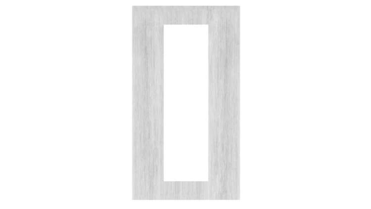 Maskownica pod ramkę CDN-R-L oraz CDN-R2-L (zew. wym. 230x415 mm) zakrywa poprzedni otwór, stal nierdzewna CDN-M-L