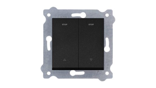 Łącznik roletowy 10A 250V Czarny Metalik 217/14E EXEN