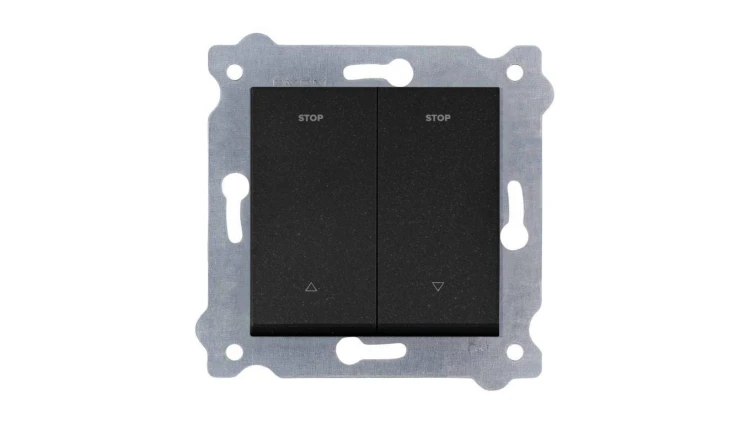Łącznik roletowy 10A 250V Czarny Metalik 217/14E EXEN