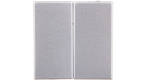 KOS66 Klawisz podwójny 2szt. 22,5x45 aluminium 664080