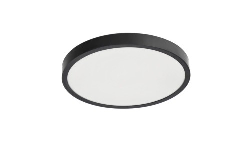 Plafon LED PERETI 18W czarny pierścień 29,5cm, 3000K barwa ciepła, 1800lm, IP44, 220-240V EDO777611 EDO