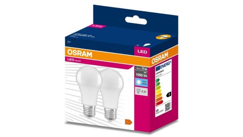 2PAK Żarówka LED E27 A60 10W = 75W 1055lm 4000K Neutralna 200 OSRAM VALUE