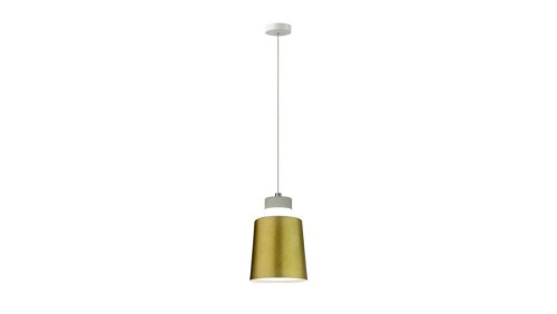 Lampa dekoracyjna wisząca LED 7W 400lm 3000K IP20 fi:120mm dł:1220mm akryl złoty barwa WW biała ciepła V-TAC VT-7333-G