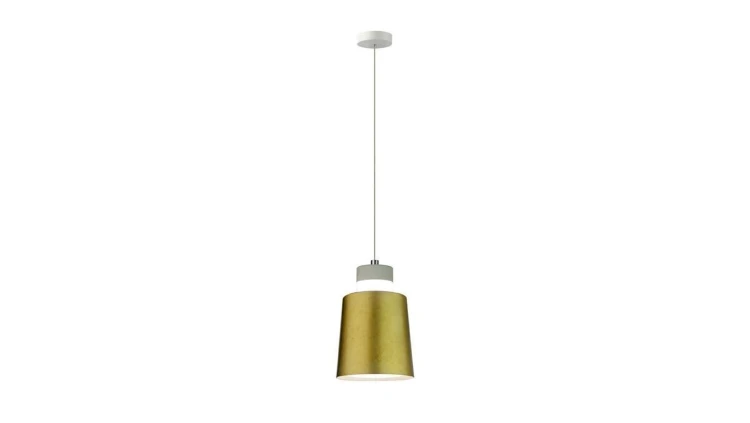 Lampa dekoracyjna wisząca LED 7W 400lm 3000K IP20 fi:120mm dł:1220mm akryl złoty barwa WW biała ciepła V-TAC VT-7333-G