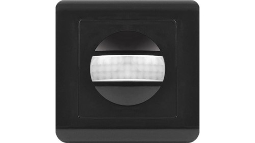 Czujnik ruchu PIR do instalacji w puszce, 160, 300W, czarny