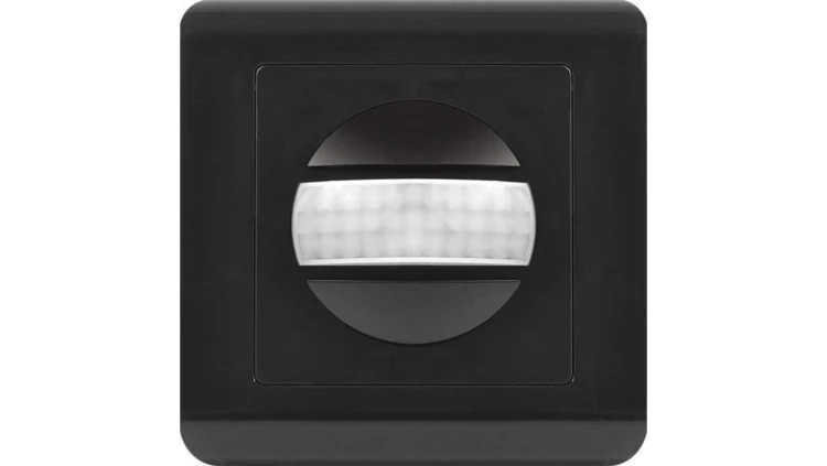 Czujnik ruchu PIR do instalacji w puszce, 160, 300W, czarny
