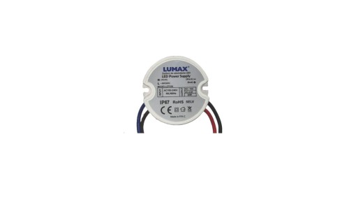 Zasilacz do oświetlenia LED montażowy IP44 30W, 12V, 2.5A, 50x22mm - do Puszki